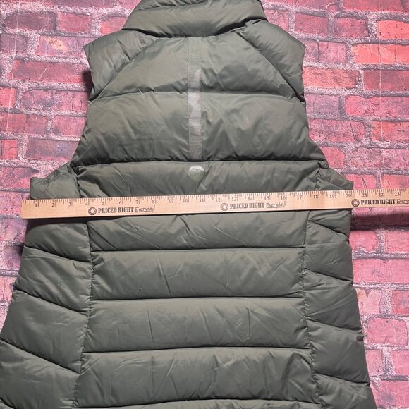 L.L.Bean Women's Boundless Down Puffer Vest Olive Green Size L Downtek - Picture 9 of 9